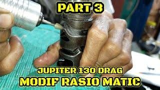 MODIF RASIO JUPITER 130 TUNE UP | semi matic @AM_TECH_RACING