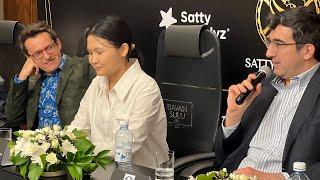 Beat them when they are young | Levon and Kramnik are SAVAGE | Satty Zhuldyz | Press Conference