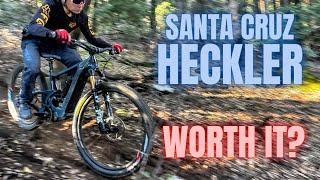 Santa Cruz Heckler e-mtb review - Pros and Cons of the full suspension ebike with Shimano EP8