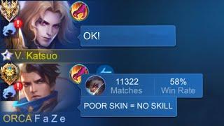 LANCELOT POOR SKIN PRANK IN SOLO RANKED AND THIS HAPPENED... (Then showing my real skills! )