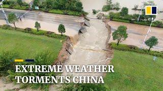 Extreme weather in China triggers deadly flooding and mudslides, affecting millions of people