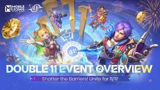 Unite for 11/11 | Double 11 Event Overview | Mobile Legends: Bang Bang