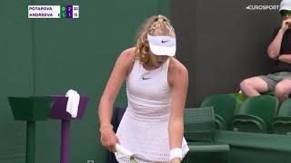 Mirra Andreeva Vs Anastasia Potapova Live Tennis Coverage Wimbledon