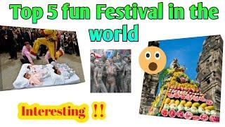 Top 5 Fun Festivals in the world | Tamil | Triple Five