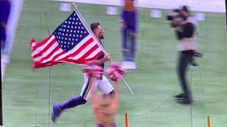 Minnesota Vikings pre-game hype and player introductions