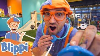Blippi Visits Whiz Kids Indoor Playground | Learn About Professions | Educational Videos For Kids