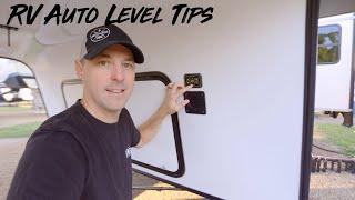 RV Auto Level Tips!