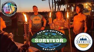 Survivor Weekend Competition Skydive New England 4K Pond Swooping Summer Tour #jumpsne Lebanon Maine