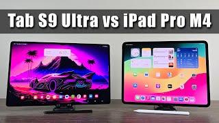 Galaxy Tab S9 Ultra vs 13" iPad Pro M4 (2024) - FULL Comparison!