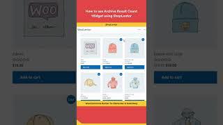 How to use Archive Result Count Widget #woocommerce #shoplento #shorts