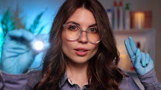 ASMR Detailed Eye Exam, Vision Test, Color Blindness Check, Light Triggers | Medical Doctor Roleplay