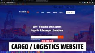 How to Make a Cargo/Logistics Website using WordPress 2024? [No Coding Elementor Tutorial]