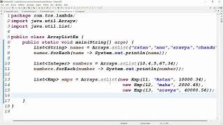 JAVA-8 FEATURES || Session 2 || forEach() method Printing Collection & Map data || Mr. RATAN SIR