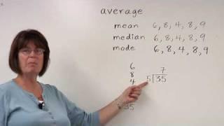 Solving Math Problems : Finding Averages