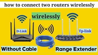 how to connect two routers wirelessly | 2 Router Connect Without Cable | Tp-link Range Extender