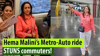 How Hema Malini 's Metro ride to Dahisal turned a joyous experience!
