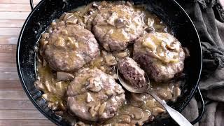 HAMBURGER IN PADELLA CON I FUNGHI: ricetta facilissima!