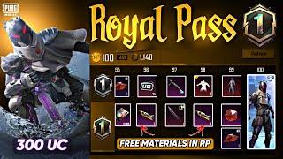 A1 Royal Pass 1 to 100 Rp Rewards | Free Materials in RP PUBG/BGMI