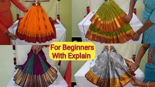 4 Types of Easy and Quick saree Draping for Varamahalakshmi | Varlakshmi Decoration Ideas