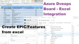 Azure Devops Board with Excel sheet | Add Epic / Feature / User story from excel | Devops-Office