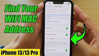 iPhone 13/13 Pro: How to Find Your WiFi MAC Address