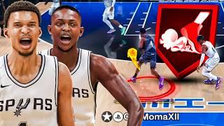 DE'AARON FOX & WEMBY BUILD has REC PLAYERS SCARED in NBA 2K25! (SPURS TRADE)