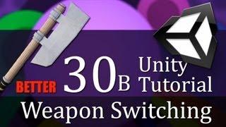 30B. Unity Tutorial, WEAPON SWITCHING - Create a Survival Game