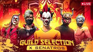 NEW GUILD🟢  SELECTION 🟡team SENATORS  🟡  #freefireindia #kolive