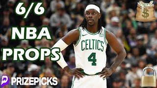 PRIZEPICKS NBA PICKS | THURSDAY 6/6/24 | NBA FINALS GAME 1 | DAL VS. BOS | NBA PLAYER PROPS PICKS