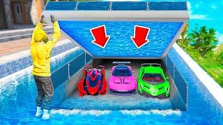 GEHEIME BASE unter Franklin´s POOL in GTA 5!