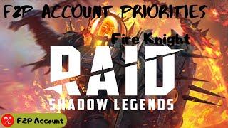 [F2P] | Fire Knight Raid Shadow Legends | Free 2 Play Guide | Full Auto Fire Knight Stage 13