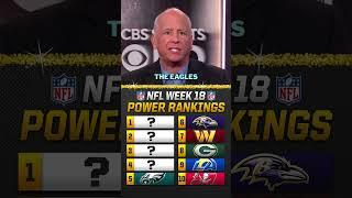 NFL Week 18 Power Rankings  #shorts