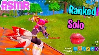 ASMR Gaming  Fortnite Ranked Solo Relaxing Mouth Sounds + Controller Sounds 100% Tingles 