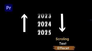 How to Create Scrolling Text Animation in Premiere pro || Hindi | Tutorial | Full Video Premiere pro
