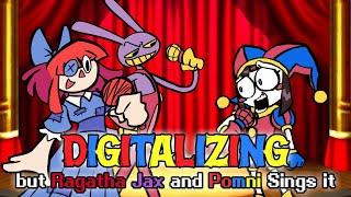 FNF Digitalizing but it's Ragatha & Jax  Vs. Pomni - FNF The Amazing Digital Circus Mod Cover