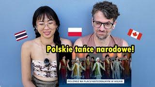 Foreign Couple Discover Polonez na placu Katedralnym w Wilnie | Poloneza czas zacząć 2023