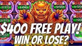 $400 FREE PLAY WINNER!  WIN OR LOSE AFTER? ‍️ Slot Machine @Peppermill Casino