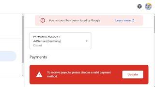 Your adsense account has been closed problem solved | adsense account canceled by Google what to do?