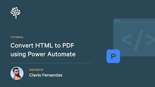 How to convert HTML to PDF using Power Automate