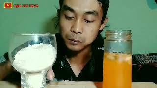 EGA CCS " asmr raw rice eating sounds  MAKAN BERAS MENTAH BASMATI RAW RICE