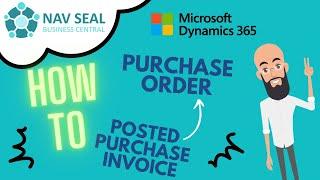 Copy Posted Purchase Invoice to Purchase Order | NAV SEAL