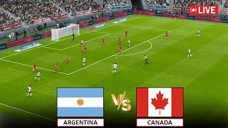 LIVE : ARGENTINA vs CANADA I I Efootball Pes 2021 GAMEPLAY