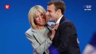 Unusual love story between French presidential front runner Macron and his wife