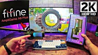 [POV] FIFINE AmpliGame A8 Plus Sound ASMR  | PUBG MOBILE Emulator 90 FPS + HDR HD (Gameloop)