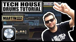 Martin Solo - Tech House Drums Tutorial - Logic Pro, Logic X