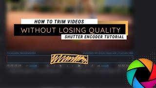 How to Trim Videos Without Losing Quality | Shutter Encoder Tutorial