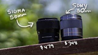 Sigma 56mm F1.4 vs Sony 50mm F1.8 OSS | Which One?