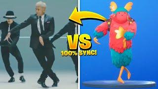 *NEW* FORTNITE DANCE EMOTES IN REAL LIFE 100% IN SYNC! (Crazyboy, Friends, Strut)