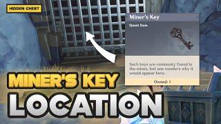 The Miner's Key Location to Unlock Gate in Ad hoc Main Tunnel | Genshin Impact