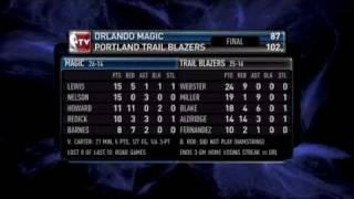 Magic VS Trail Blazers 1/15/10 FULL HIGHLIGHTS